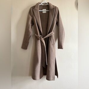 Abercrombie & Fitch Tan Wool Coat